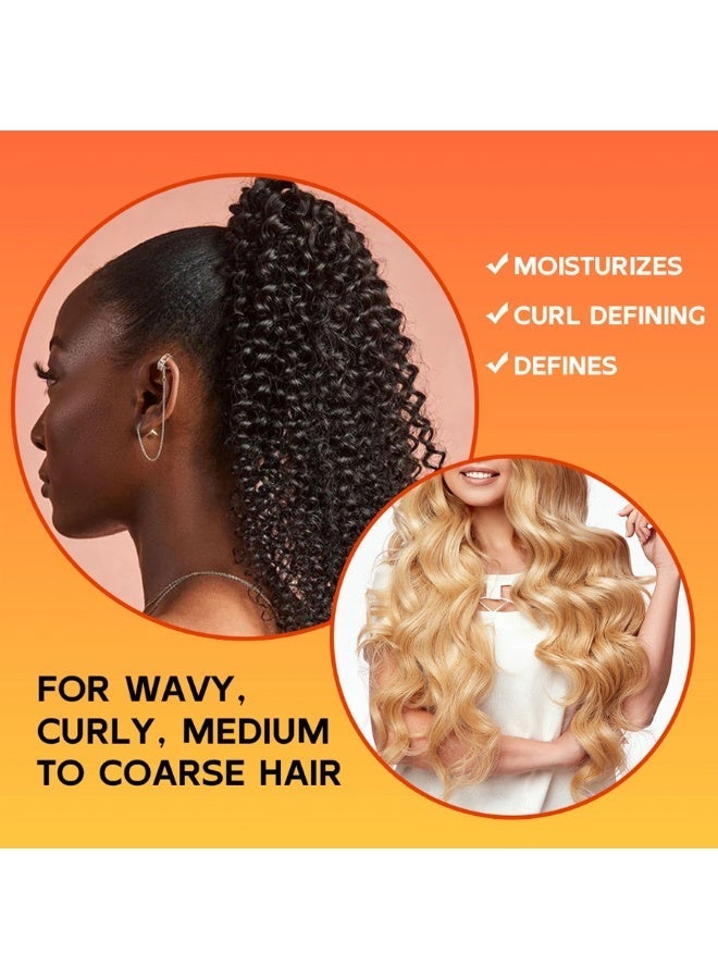 MIAOFUTONG Black Castor Oil Curling Cream for Wavy, Curly, Medium to Coarse Hair, Moisturizing Anti-Frizz Hair Styling Cream, 3.53oz (100ml) - Image 5